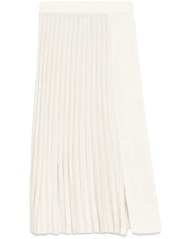 MRZ Plissierter Midirock - Nude Nude