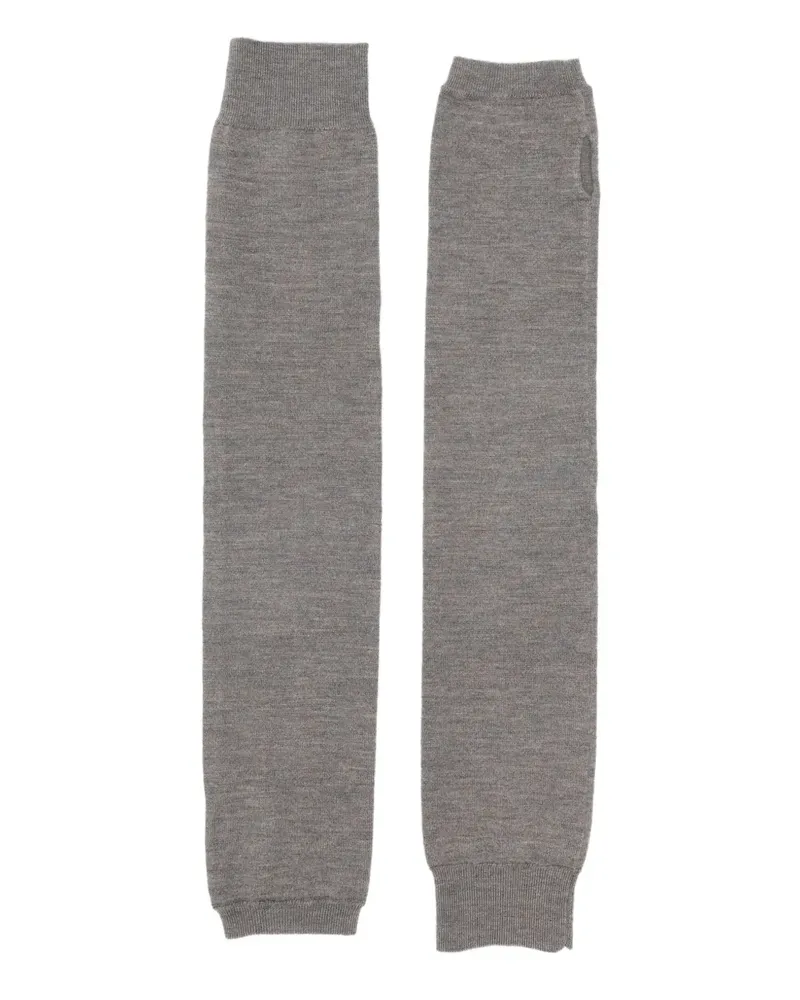 P.A.R.O.S.H. fingerless fine-knit gloves - Grau Grau