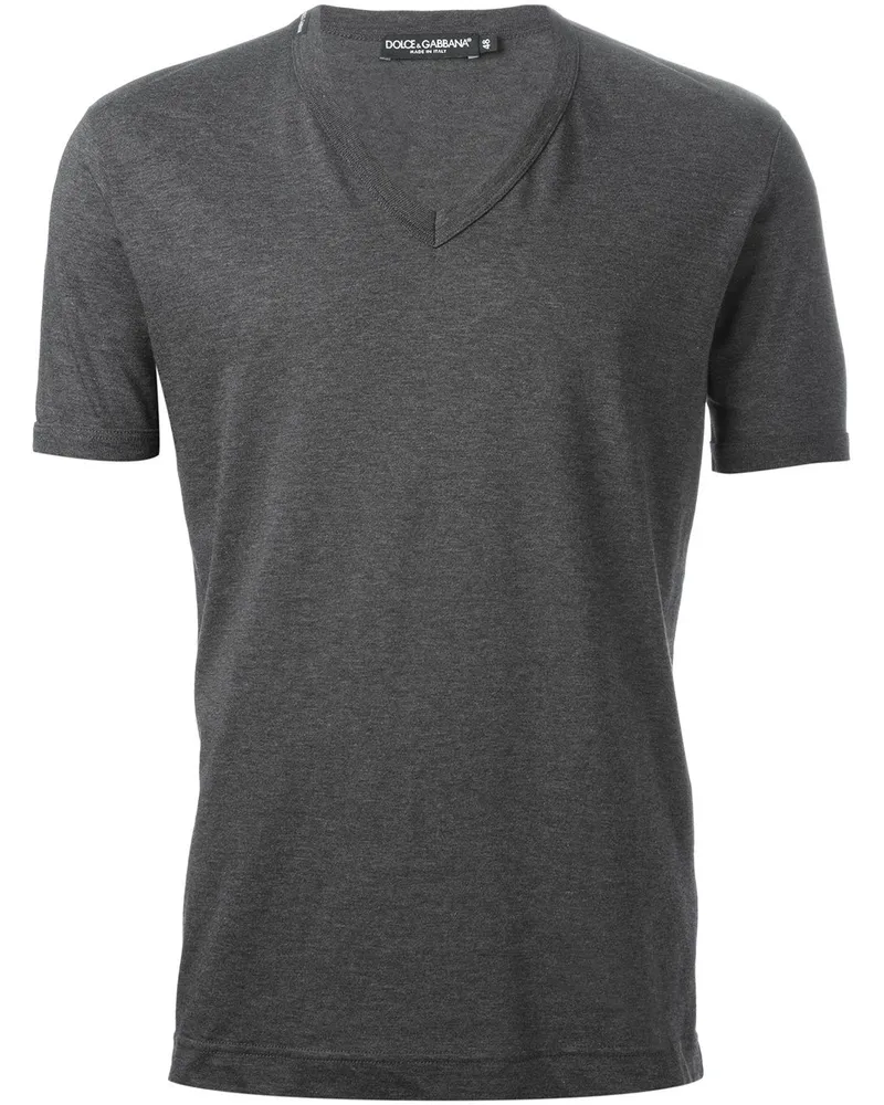 Dolce & Gabbana Klassisches T-Shirt - Grau Grau