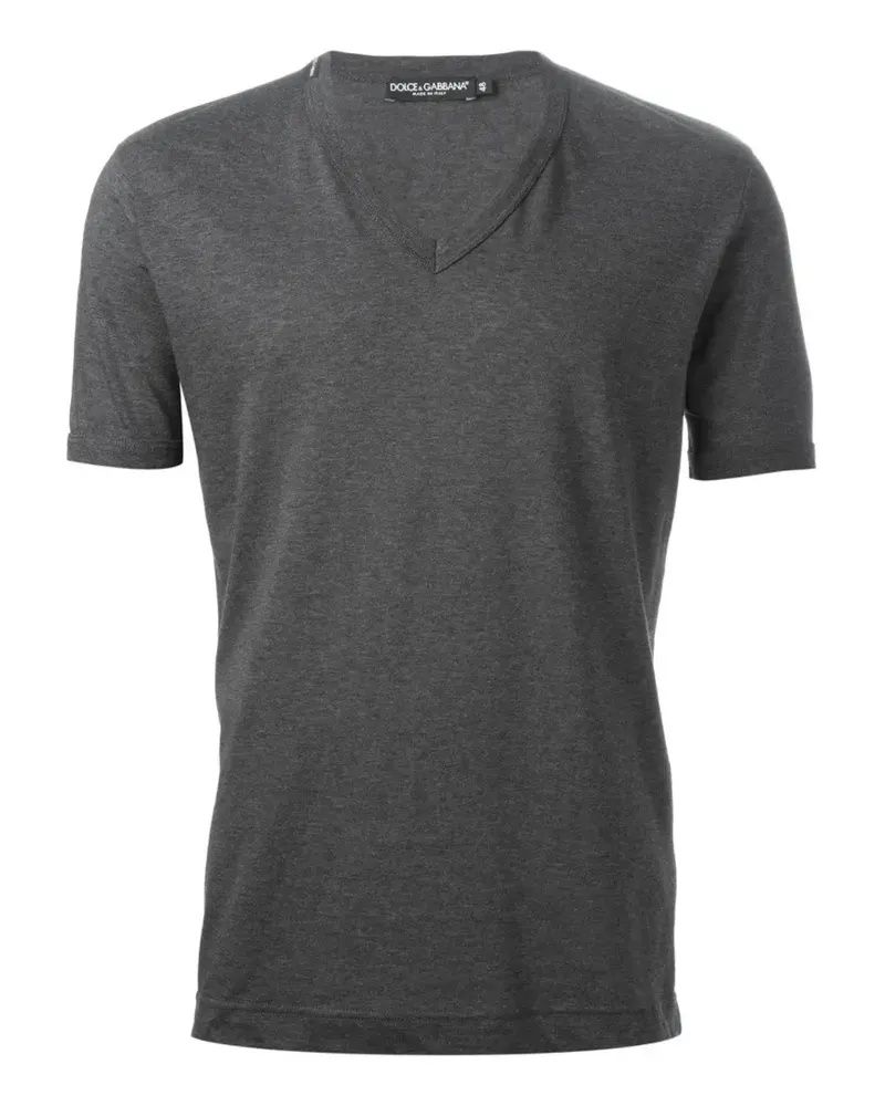 Dolce & Gabbana Klassisches T-Shirt - Grau Grau