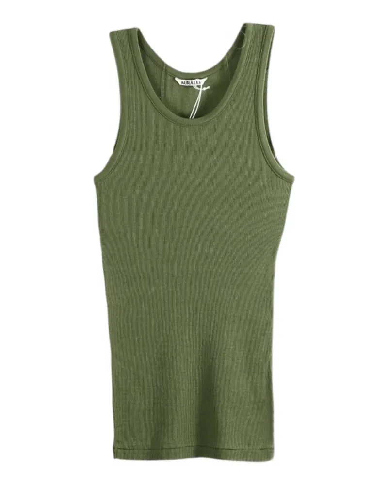 AURALEE ribbed-knit tank top - Grün Grün