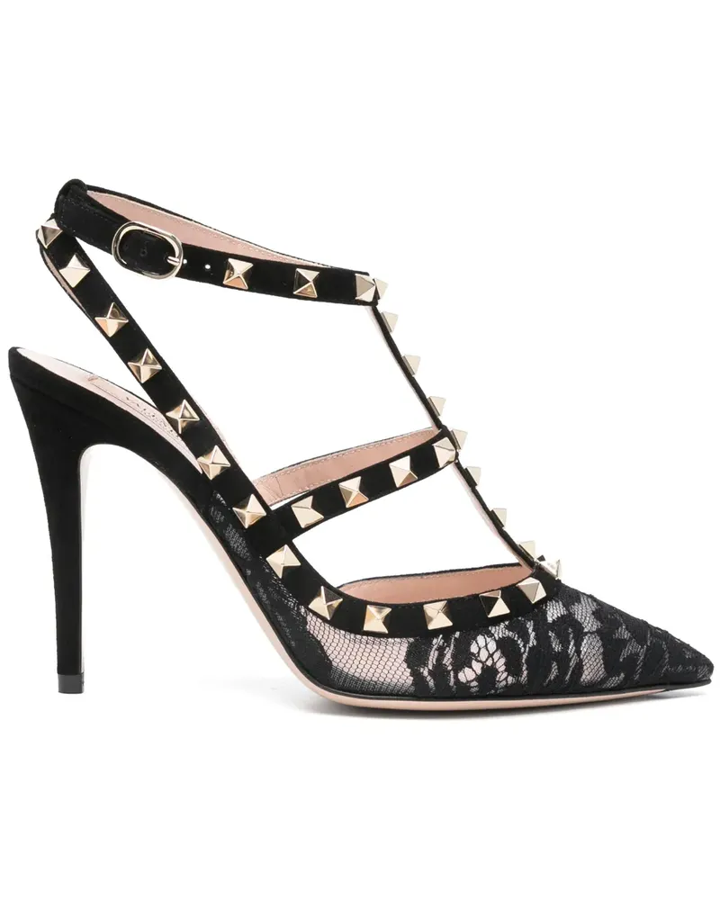Valentino Garavani Rockstud Sandalen mit Nieten 100mm - Schwarz Schwarz