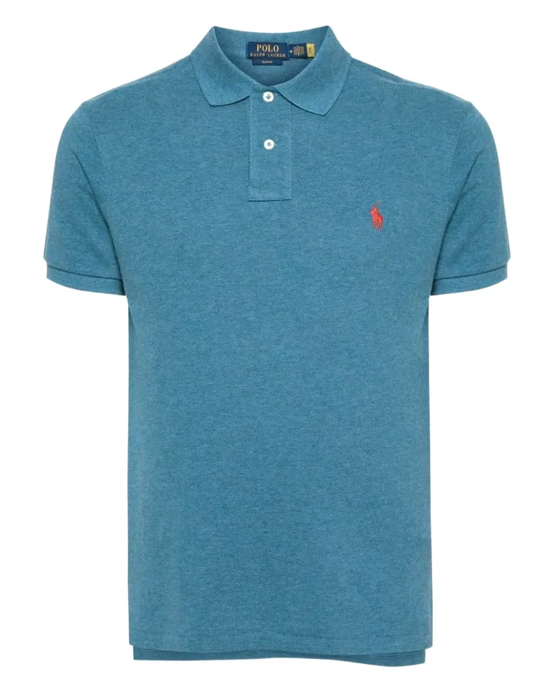 Ralph Lauren Poloshirt mit Polo Pony-Stickerei - Blau Blau