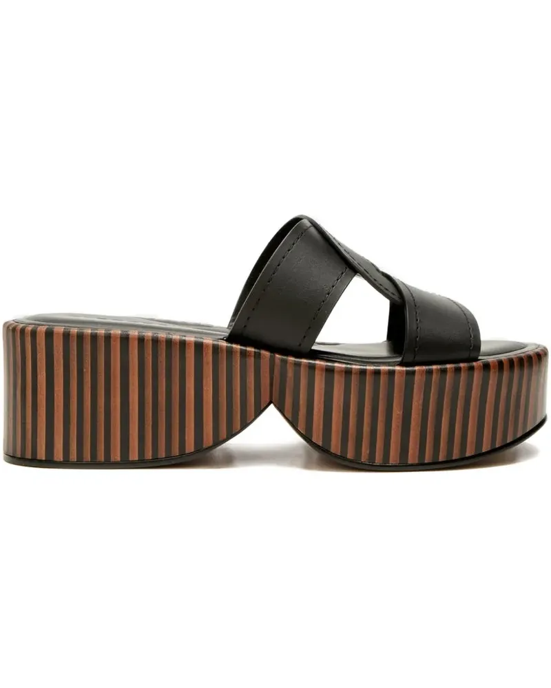 Robert Clergerie Fodie Plateau-Sandalen mit überkreuzten Riemen 65mm - Schwarz Schwarz