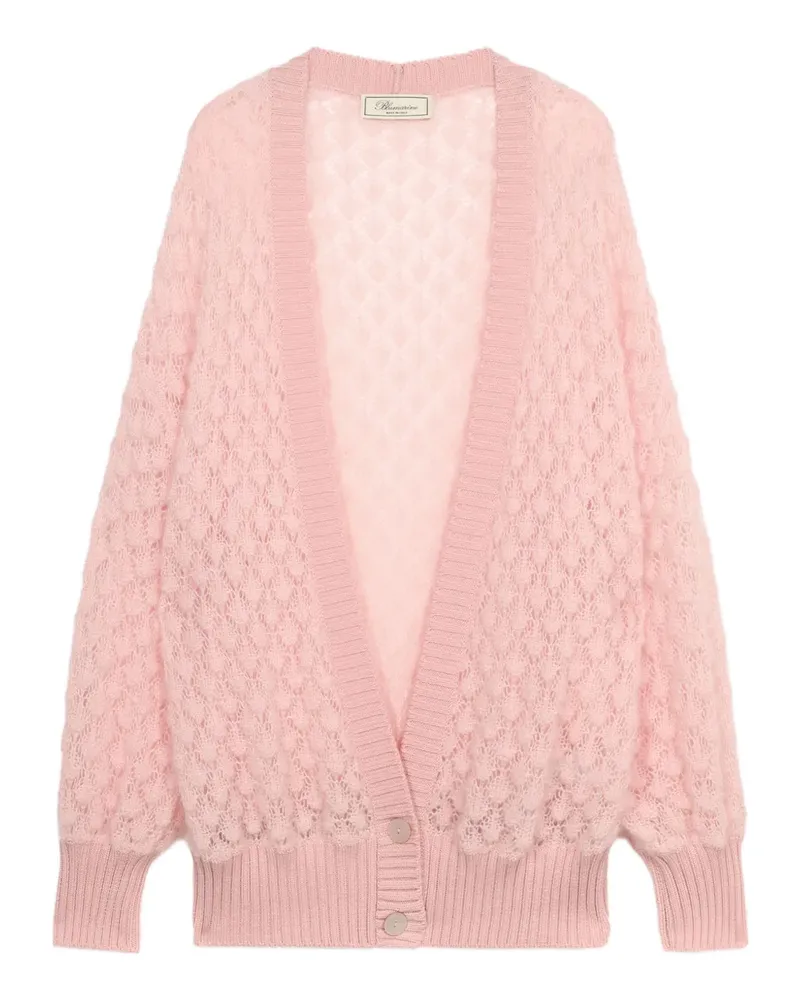 Blumarine Strukturierter Cardigan - Rosa Rosa