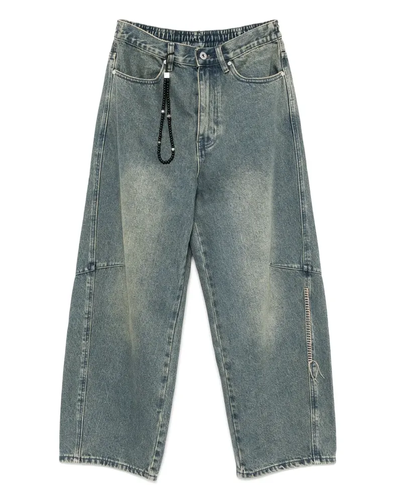 Musium Div. Jeans mit weitem Bein - Blau Blau