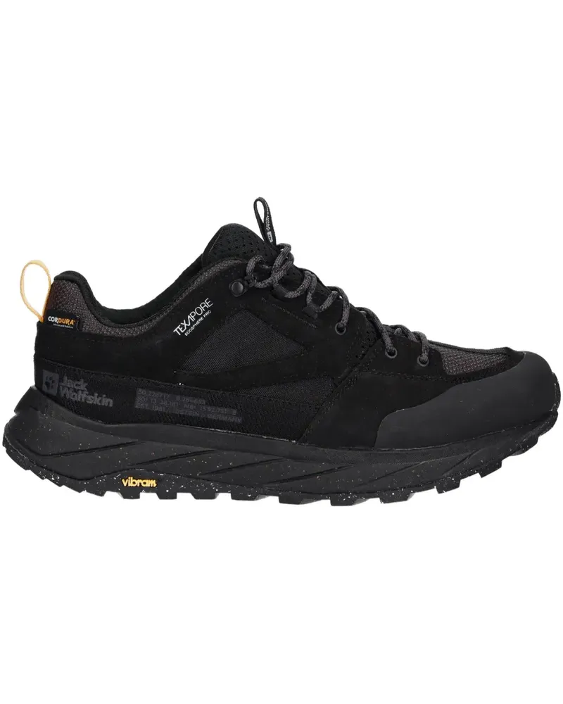 Jack Wolfskin lace-up performance sneakers - Schwarz Schwarz