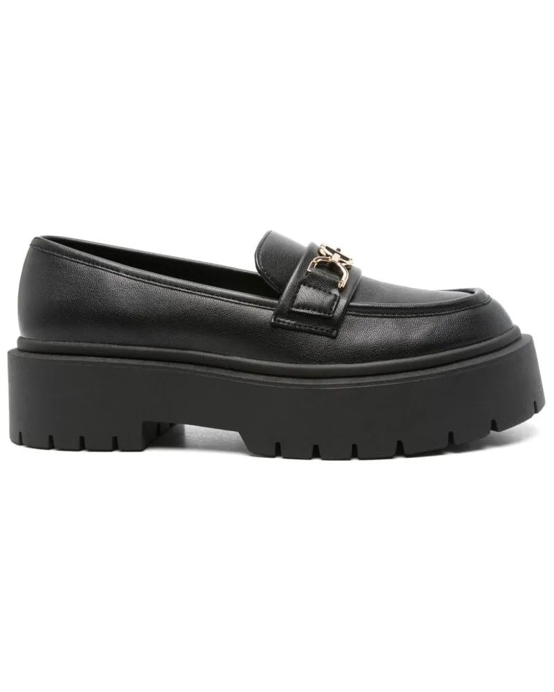 Twin-Set Loafer mit Logo-Schnalle 45mm - Schwarz Schwarz
