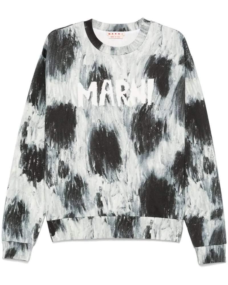 Marni Sweatshirt mit Kritzel-Logo - Grau Grau