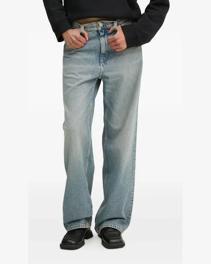 Won Hundred logo-patch five-pocket jeans - Blau Blau