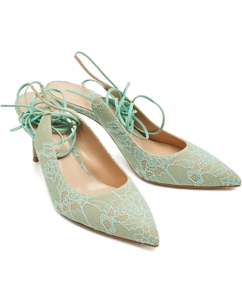 Gianvito Rossi Irene Pumps mit Schnürung - Grün Grün