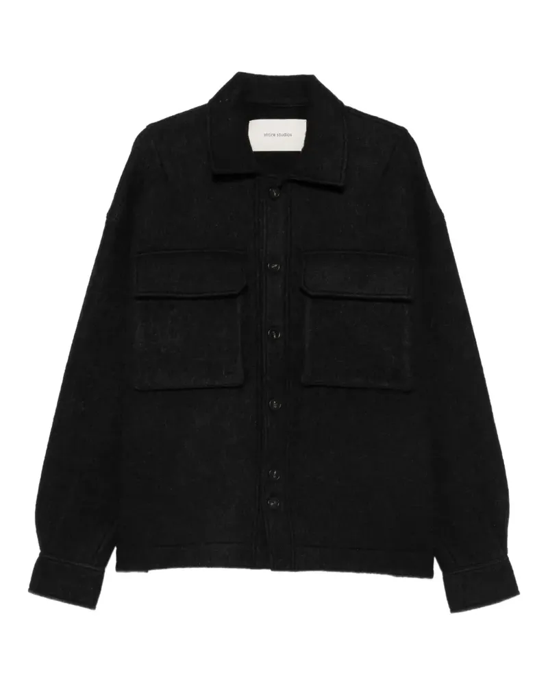 Entire Studios Hemdjacke mit Klappentasche - Schwarz Schwarz