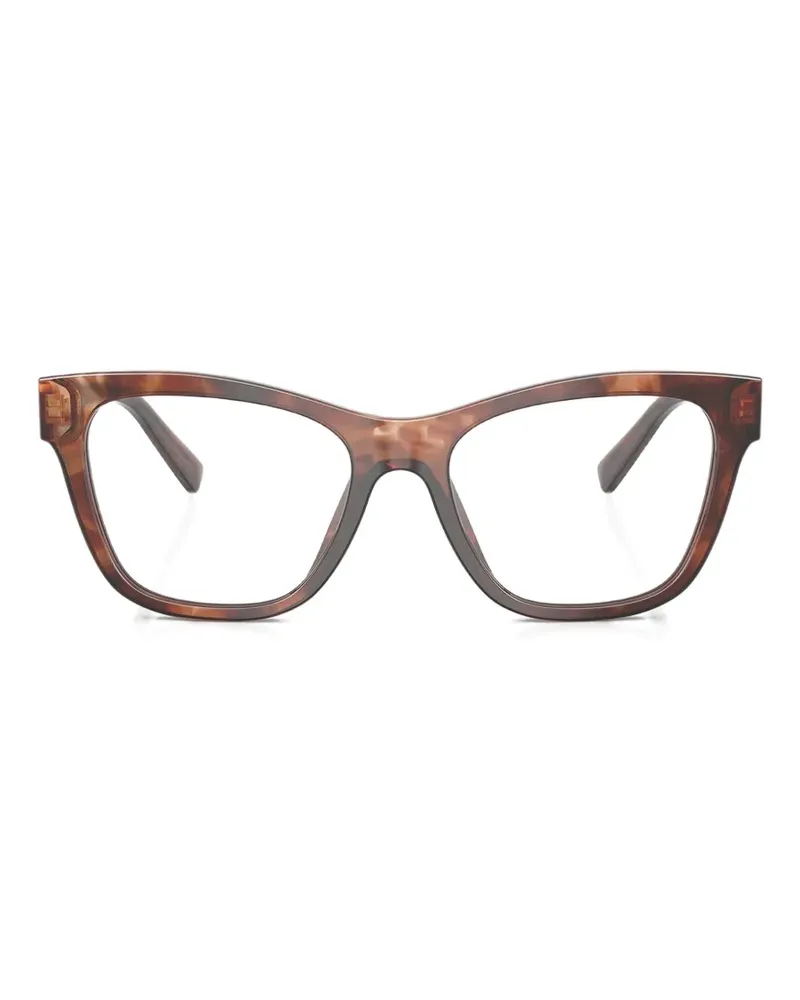 Dolce & Gabbana logo rectangle glasses - Braun Braun