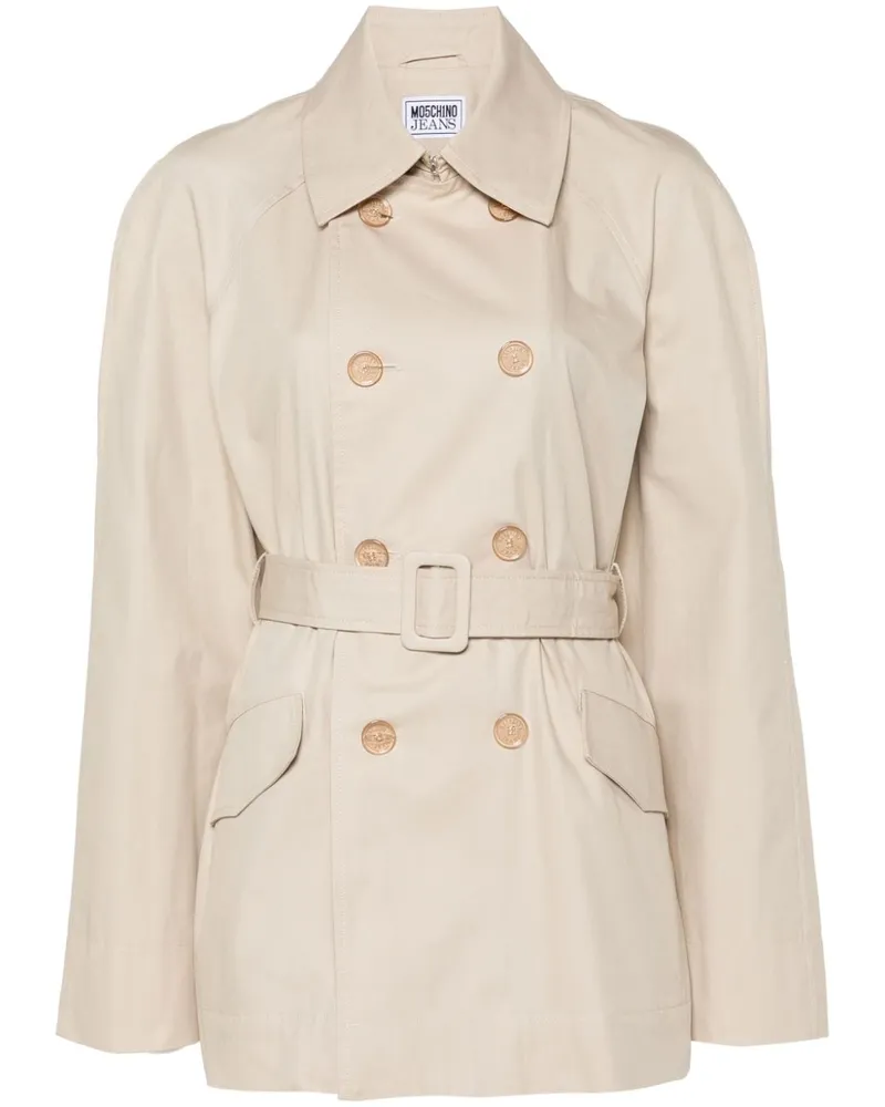 Moschino Trenchcoat mit Kettendetail - Nude Nude