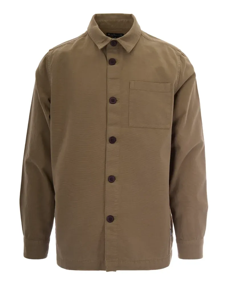 Barbour button-up chest-pocket jacket - Grün Grün