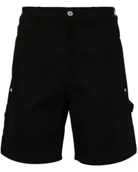 Courrèges Sailor Jeans-Shorts mit Riemendetail Schwarz