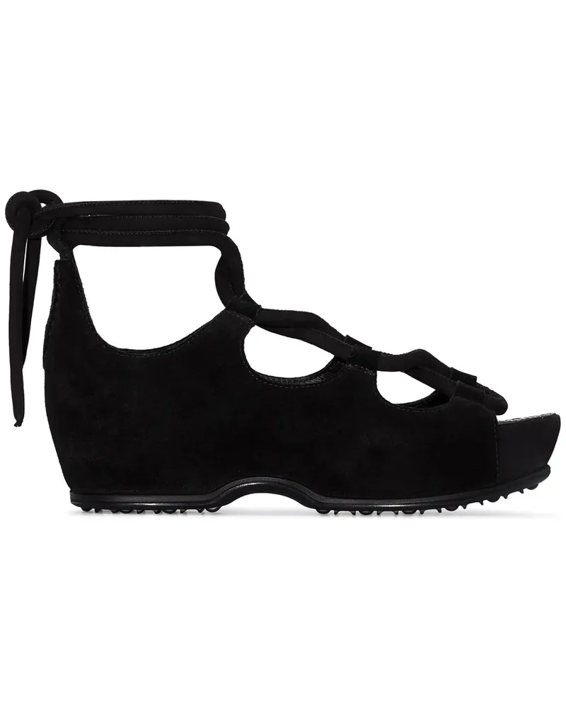 Rosetta Getty Sandalen aus Wildleder - Schwarz Schwarz