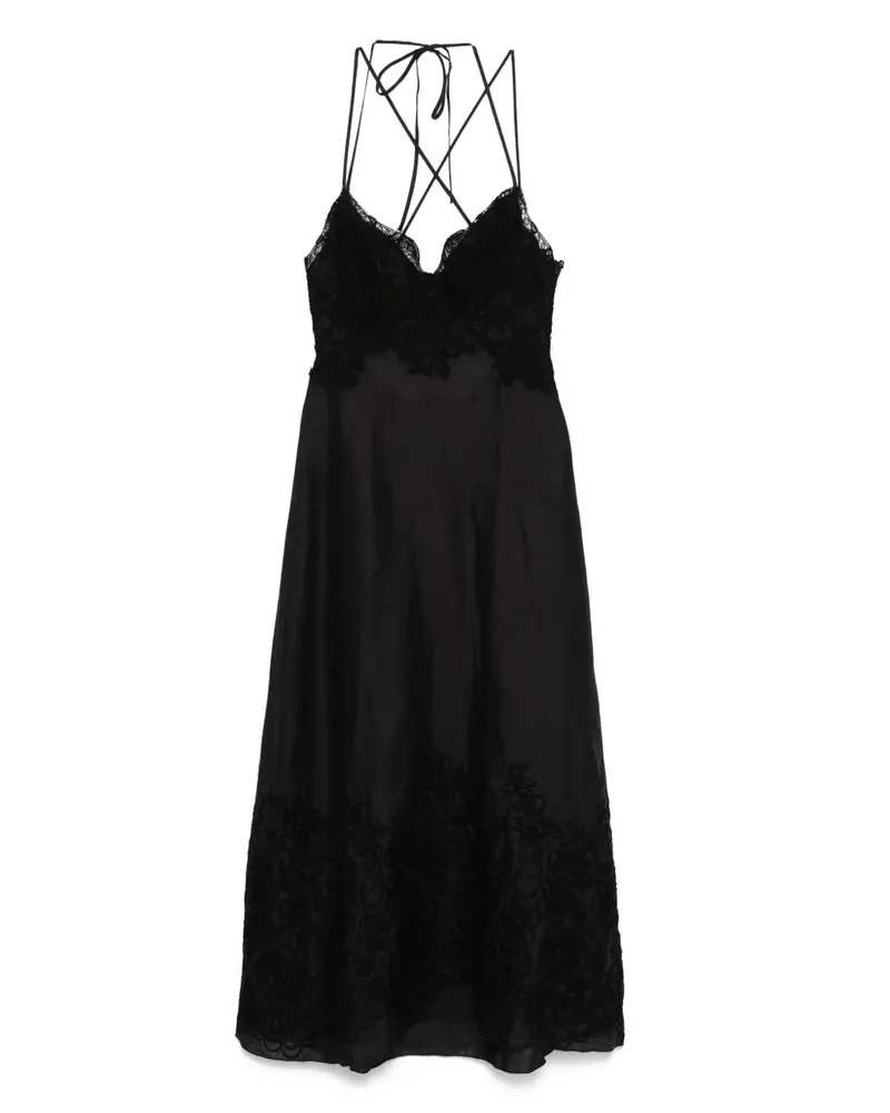 Ermanno Scervino Kleid mit Spitze - Schwarz Schwarz