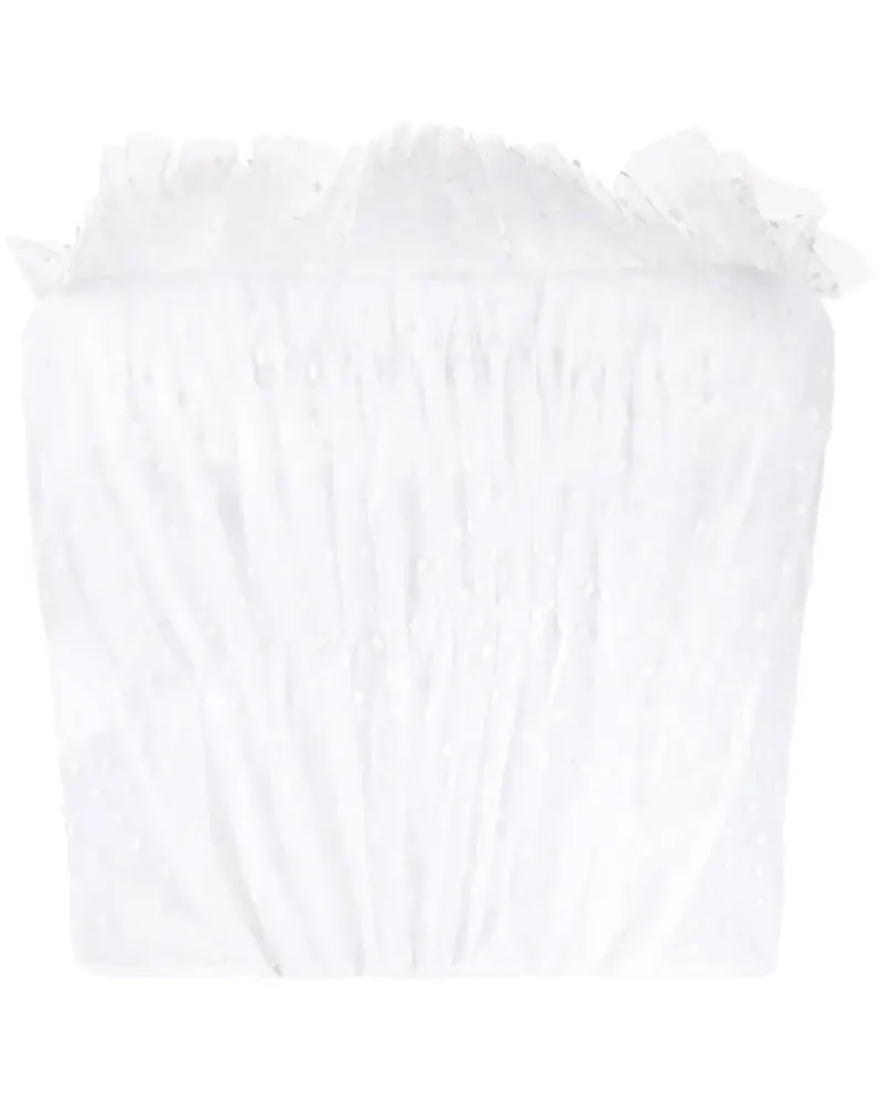 Philosophy Di Lorenzo Serafini Bustier aus Tüll - Weiß Weiß