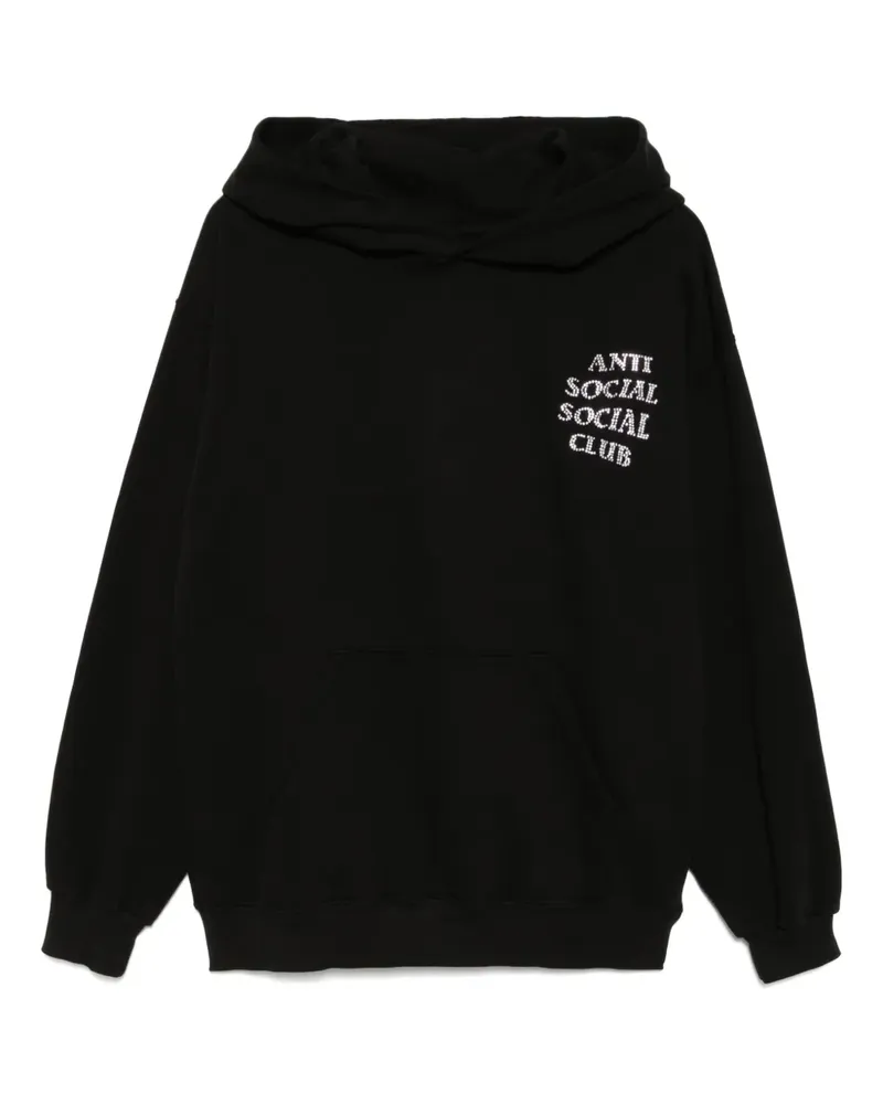 Anti Social Social Club Mind Games Hoodie mit Strass - Schwarz Schwarz