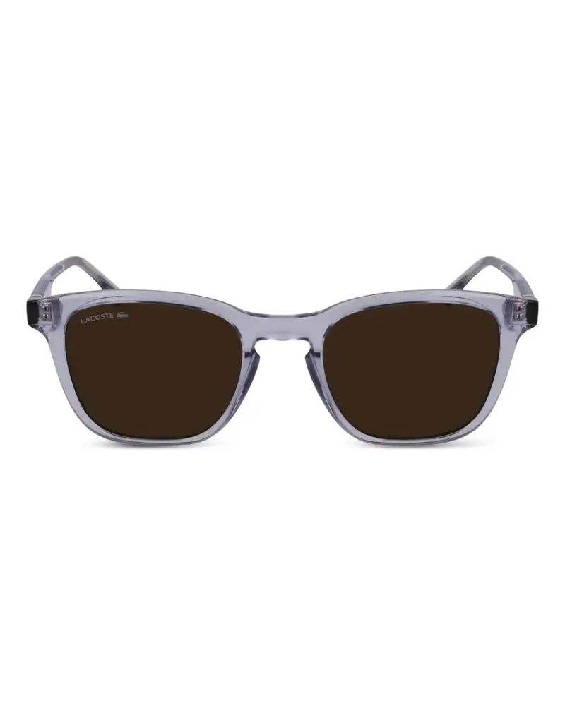 Lacoste Sonnenbrille mit Logo-Print - Grau Grau