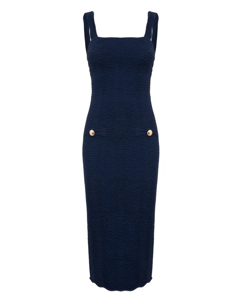 Retrofête Kins Midikleid - Blau Blau