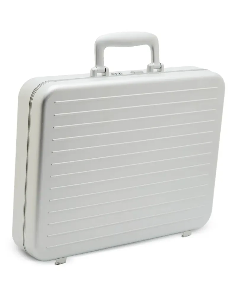 Rimowa Attaché Aktentasche mit Rillen - Silber Silber
