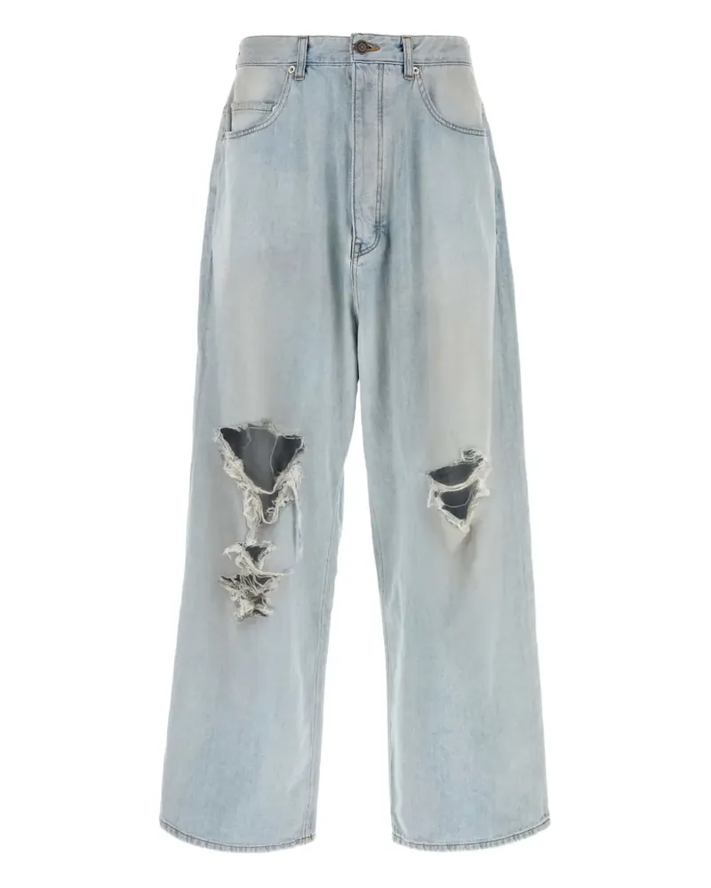 Balenciaga ripped trousers - Blau Blau