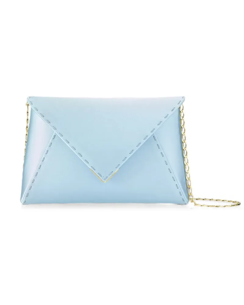 Tyler Ellis Lee Pouchet Clutch mit Ziernaht - Blau Blau