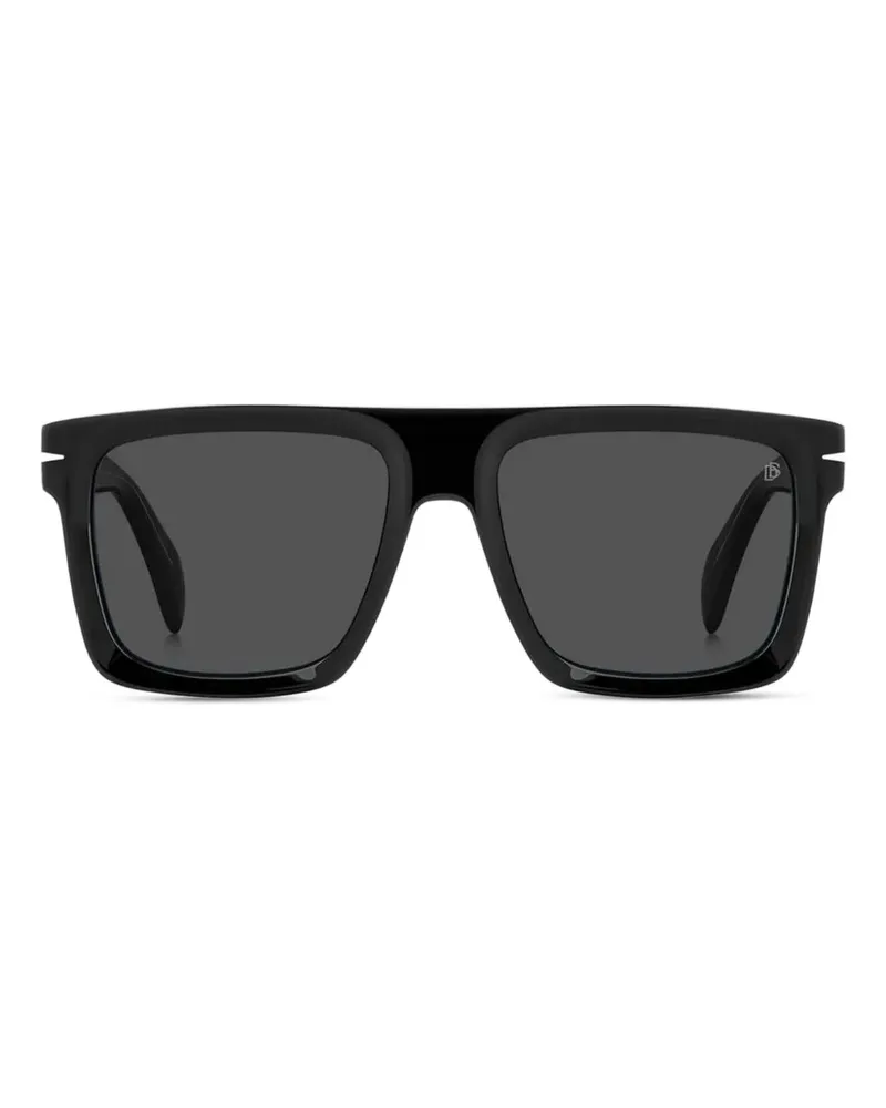 EYEWEAR by DAVID BECKHAM Sonnenbrille mit eckigem Gestell - Schwarz Schwarz