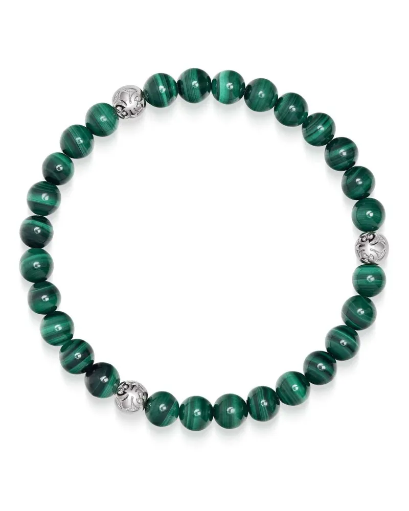 Nialaya Perlenarmband aus Malachit 6mm - Grün Grün