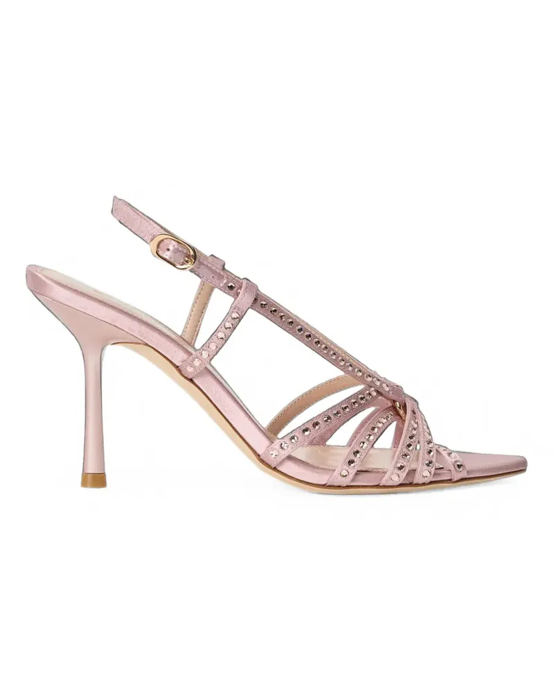 Stuart Weitzman Sandalen mit Kristallen - Rosa Rosa