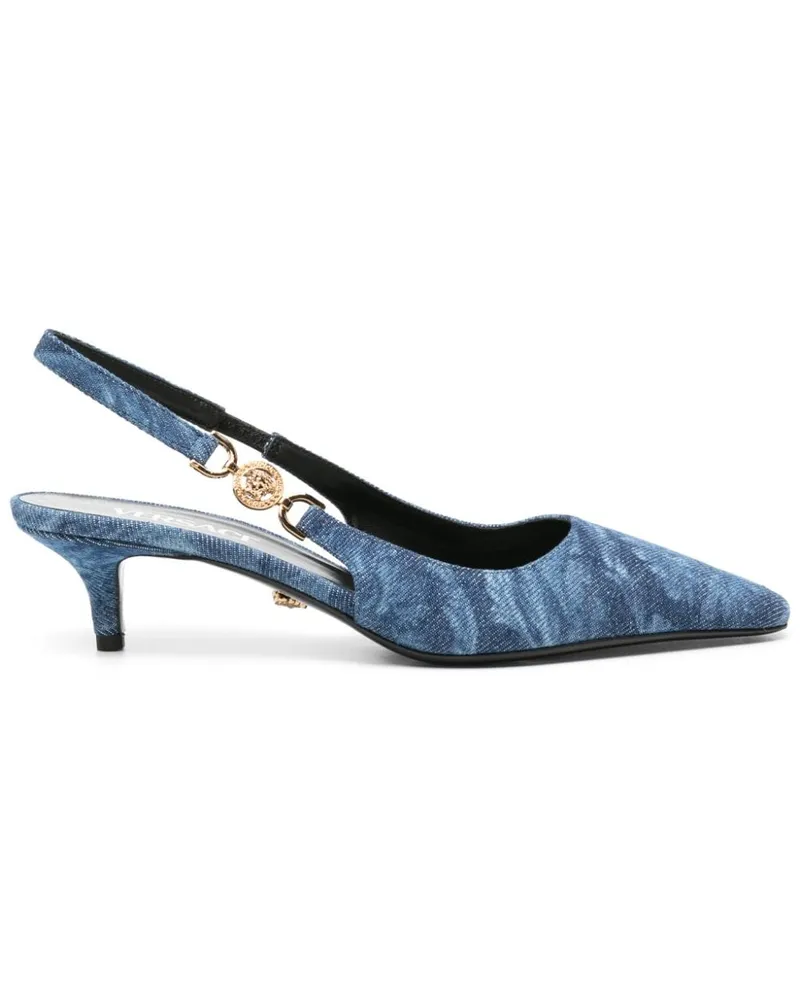 Versace Barocco Pumps 40mm - Blau Blau