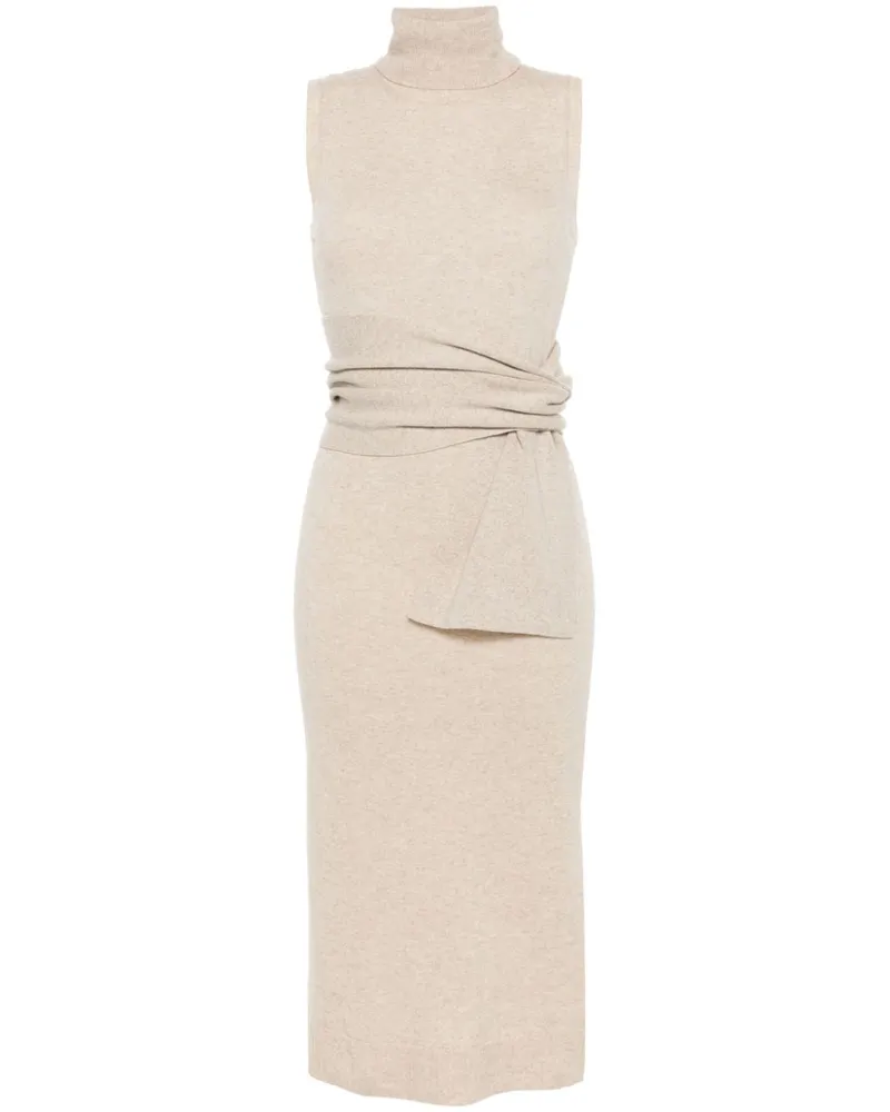 Maison Margiela Gestricktes Midikleid - Nude Nude
