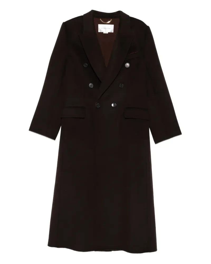 Victoria Beckham Doppelreihiger Mantel - Braun Braun