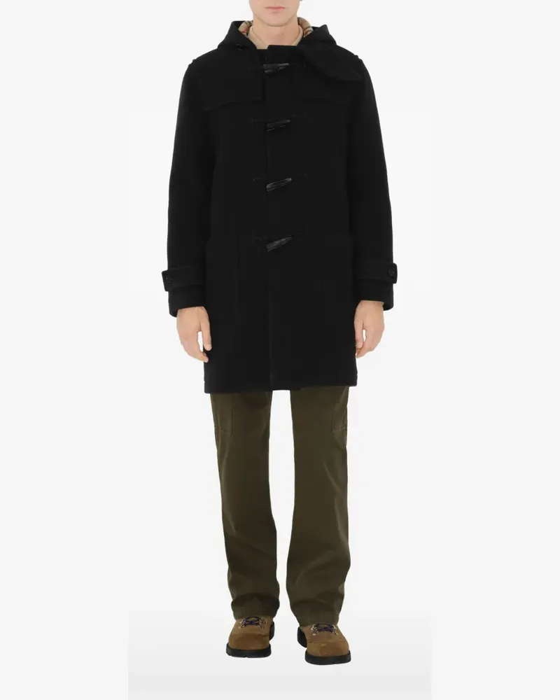 Burberry Klassischer Dufflecoat - Schwarz Schwarz
