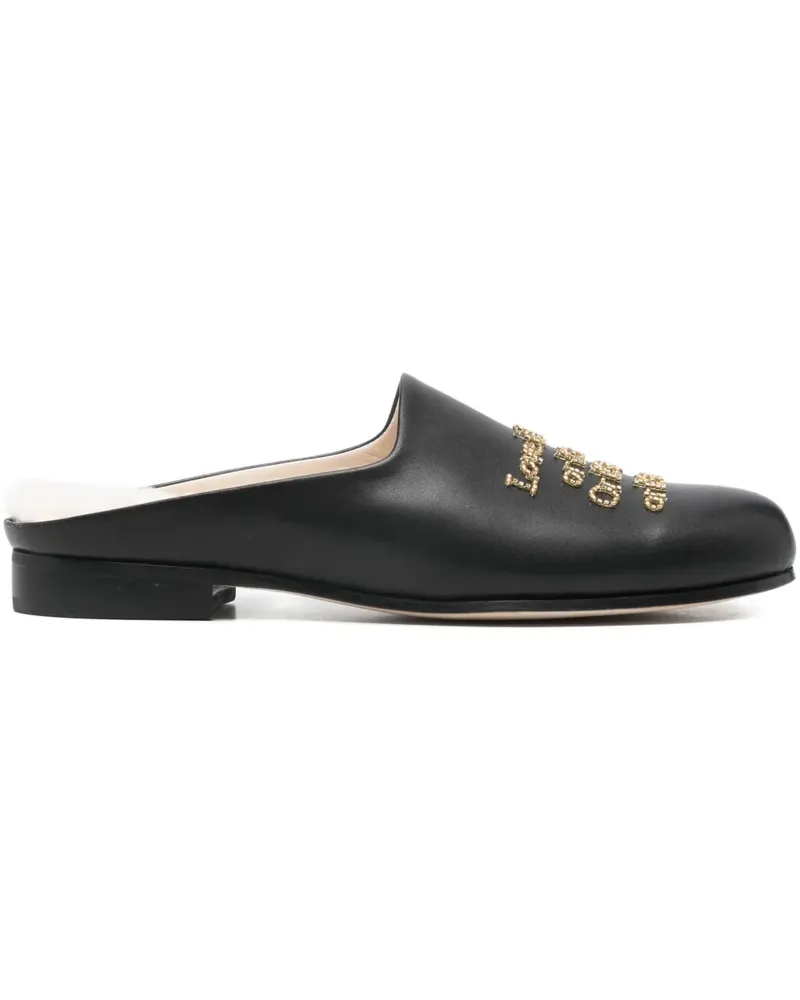 Undercover beaded-embellishment mules - Schwarz Schwarz