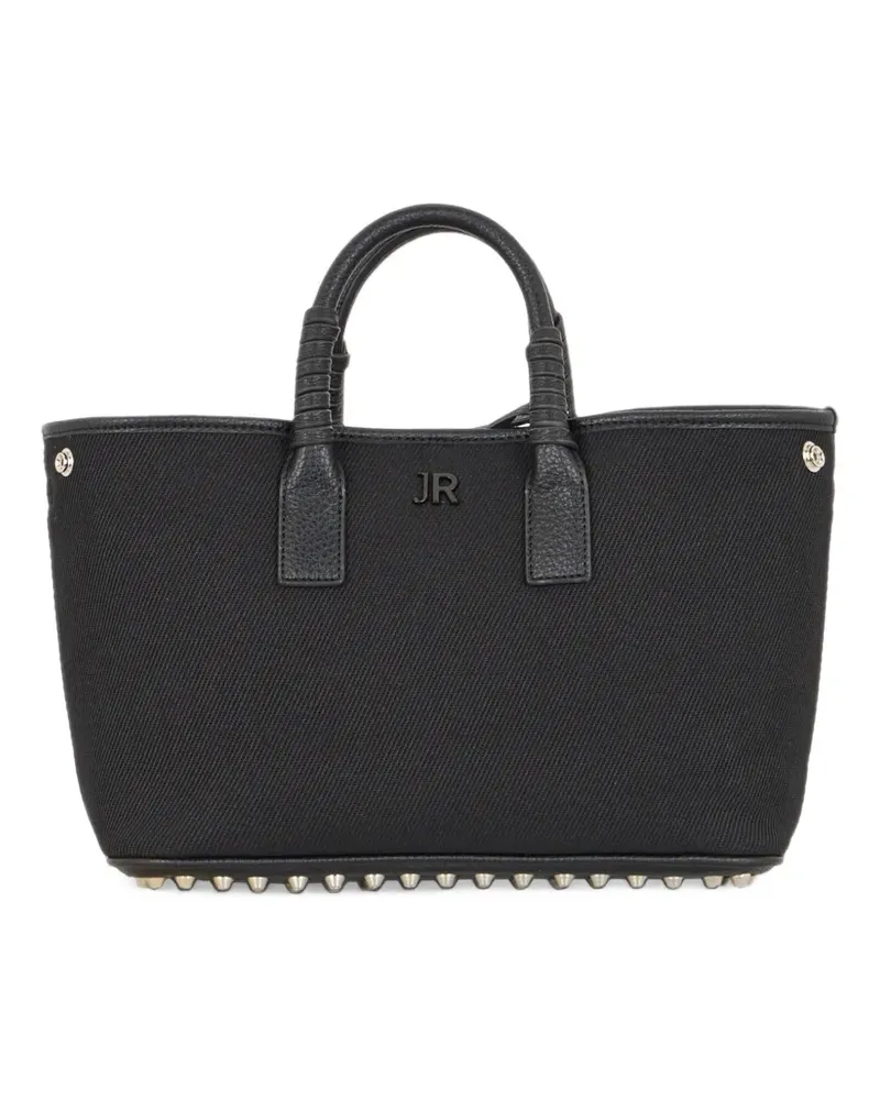 John Richmond studded logo-plaque tote bag - Schwarz Schwarz