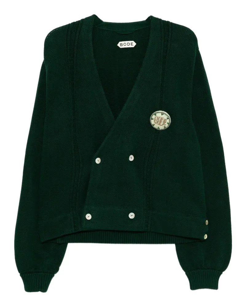 BODE Doppelreihiger Cardigan - Grün Grün
