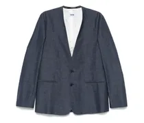 Sakko aus Chambray - Blau