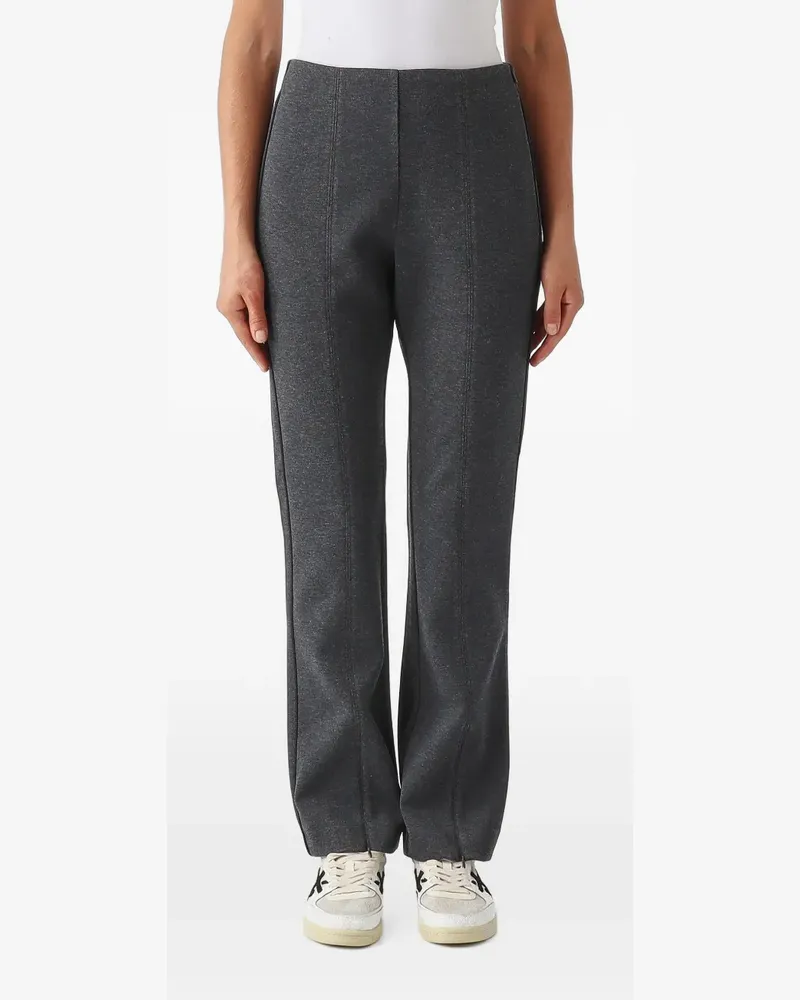 Max Mara seam-detail split-hem trousers - Grau Grau