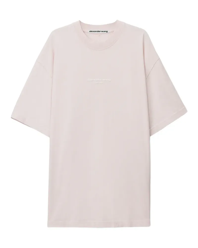 Alexander Wang T-Shirt mit Logo-Print - Rosa Rosa