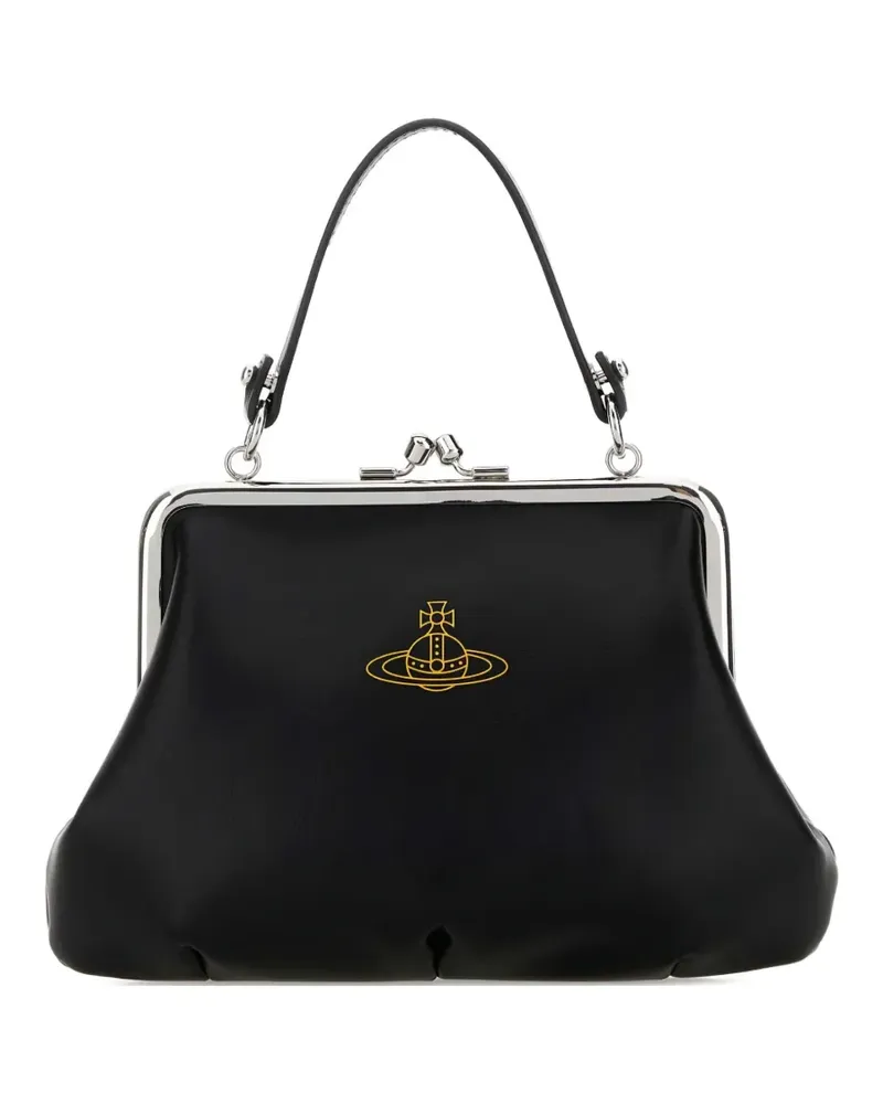Vivienne Westwood Orb Granny Handtasche aus synthetischem Leder - Schwarz Schwarz