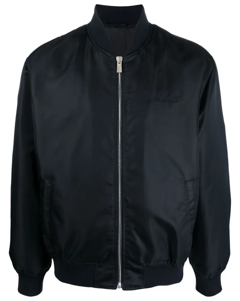 Versace Bomberjacke mit grafischem Print - Blau Blau