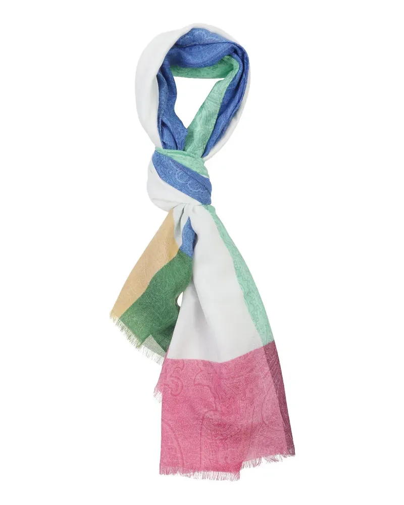Etro patterned scarf - Weiß Weiß