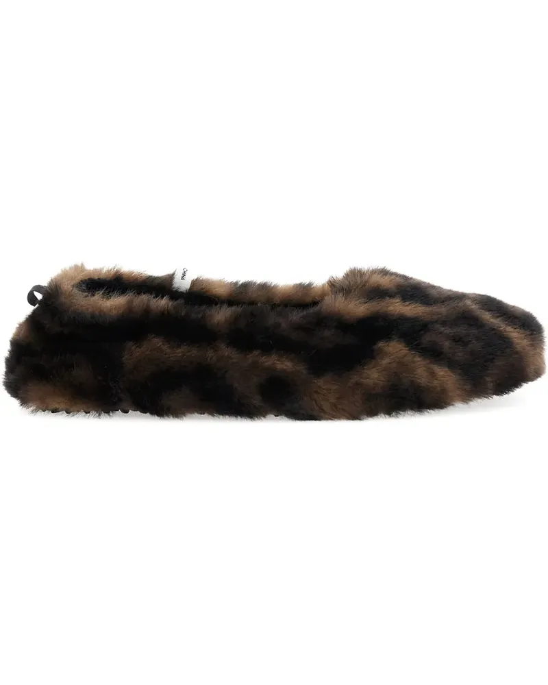 APPARIS Ballerinas mit Animal-Print - Braun Braun