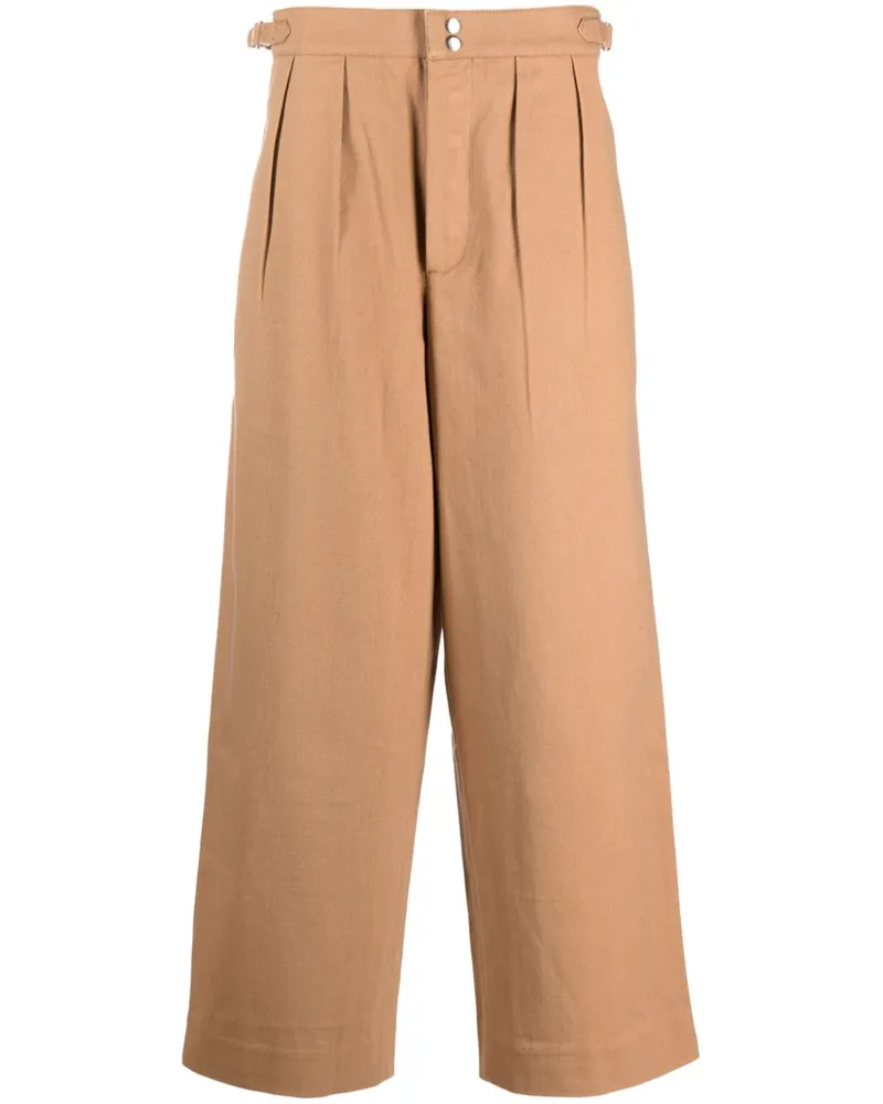 BODE Weite Hose mit hohem Bund - Nude Nude