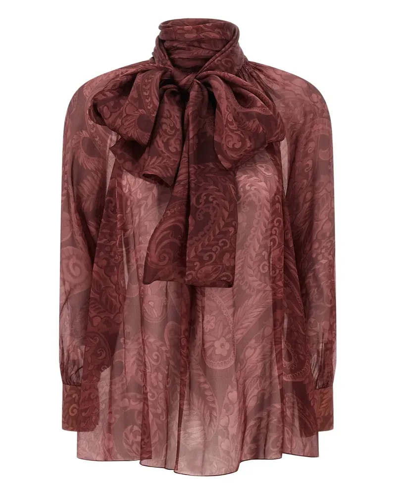 Etro Bluse mit Paisley-Print - Rot Rot