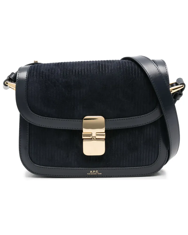 A.P.C. Kleine Grace Schultertasche - Blau Blau