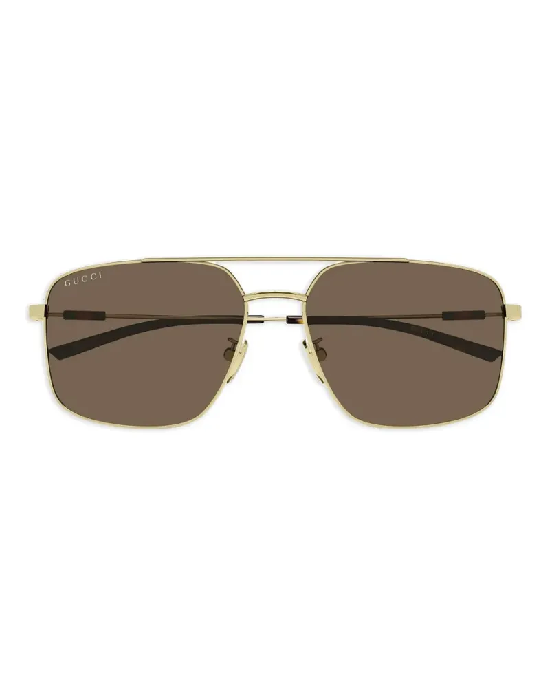 Gucci pilot-frame sunglasses - Gold Gold